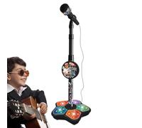 Stand Up Microphone Kids, Childrens Karaoke Machine With Stand, Sing The Musical Toys, Girls parties Pastime, Sing Musical Toy With Stage Lights,1 Microphone Included, 1 Microphone Stand, 1 MP3 Cable