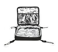 Stand Up Paddle Board Deck Bag Zipper Pocket Kayak Paddle Surf Storage Bag with Mesh Outside Pocket, Black, 375g, Suitable for Beach Camping Picnic