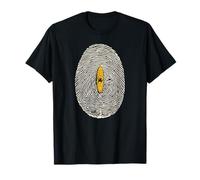 Stand Up Paddle Board Paddleboarding Fingerprint Water Scene T-Shirt