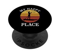 Stand Up Paddle Board - Water Sport SUP Girl My Happy Place PopSockets Adhesive PopGrip