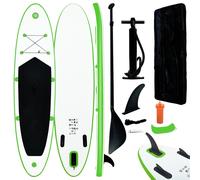 Stand Up Paddleboard 330x72x10cm Green EVA Aluminium Inflatable Board Set-Carry