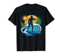 Stand Up Paddleboard Minimal Silhouette Clean Modern Style T-Shirt