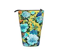 Stand Up Pencil Holder Mid Century Modern Flower Cocktail Miami Telescopic Pencil Case Portable Standing Pen Holder Large Capacity Pen Case, for Office, Girls, Boys