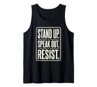 Stand Up Speak Out Resist Social Justice Human Rights Tank Top
