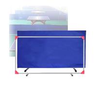 Stand-up Table Tennis Catch,Foldable Ping Pong Court Fence Surround Baffles,Galvanized Easier Ball Pickup,for Club School(Blue,140x75cm-2pieces)