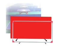 Stand-up Table Tennis Catch,Foldable Ping Pong Court Fence Surround Baffles,Galvanized Easier Ball Pickup,for Club School(Red,140x75cm-8pieces)