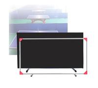 Stand-up Table Tennis Catch,Foldable Ping Pong Court Fence Surround Baffles,Galvanized Easier Ball Pickup,for Club School(Black,140x75cm-4pieces)