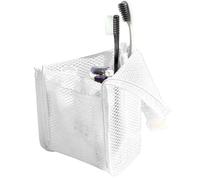 Stand Up Toiletry Bag - Waterproof Folding Hangable Organizer | Stand Up Clear Makeup Bag | for Facial Cleanser Lotion Toothpaste Soap Camping Business Trips Weekend Trip, White, Refer to description