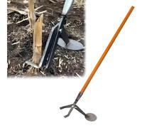 Stand Up Uprooting Weeder, Tubular Steel Handled Root Extractor for Corn Stalks, Garden Weeding Puller Remover, 41.5 in Long (L-103cm)
