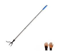 Stand Up Weeder Hand Tool with Stainless Steel Claws and Pedals, Long Handle for Effortless Weed Removal in Various Outdoor Settings