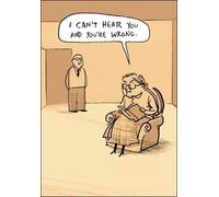 Stand Up with Berger & Wise Humorous Male/Female Blank/Birthday Greeting Card - You're Wrong - From the Range (WDM-442698)