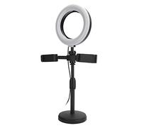 Stand with LightPhone Clips St Mobile Phone 2Pcs Clips Stand with 6in LED Light Fill Light Bracket for Live Stream Cold Options a Discover with with Warm and Modes Stand Our Nine