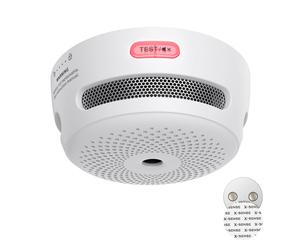 Standalone Mini Smoke Alarm for Home, 10-Year Battery Fire Alarm with Magnetic Mount, LED Indicator & Silence Button, Conforms to EN 14604 Standard,