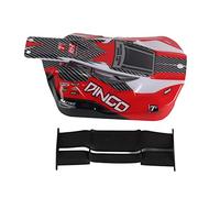 Standard 1/16 Scale Off Road Body Shell for REMO RC Car, Durable ABS Plastic RC Car Shell, High Simulation Remote Control Car Body with Stylish Streamline Design, Easy to Install A (Red D5602)