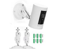 Standard 1/4"-20 Thread Camera Metal Mount,Compatible with Ring/Eufy/Arlo/Wyze Camera,Adjustable Indoor Outdoor Security Camera Mount,For Ring Stick Up Cam,EufyCam 2/2C/2Pro/2C Pro,Arlo Pro 4/3 Camera