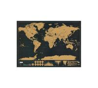 (Standard, 1) Black Luxury Edition Scratch World Map 82.5 X 59.4Cm Maps & Atlases