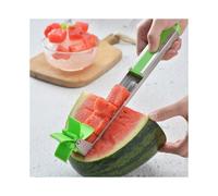 (Standard, 1) Watermelon Cutter Windmill Shape Plastic Slicer For Cutting Power Save Light Green Peelers & Slicers