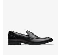 Clarks Originals Men's Loafers Brandon Step Black Leather Slip-On UK 10