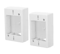 Standard 118 Type Electrical Junction Box Surface Mount with Rear | Weather Resistant Enclosure with Multiple Cable Entry Points, Adjustable Mounting Clips, for Electricians and Home Renovators