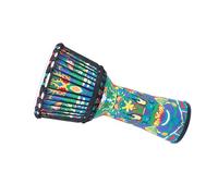 Standard 12-inch Adult Tambourine Cloth Art Old Goatskin African Drum Percussion Instrument African Drum Instruments (Color : B)