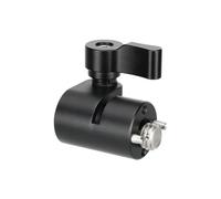 Standard 15mm Single Rod Clamp Adapter With 3/8inch 16 Mounting Screw For Flashing/Video Light Mounting/Monitors/Microphone Aluminum Photography Clamp