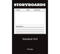 Standard 16:9 Storyboard Journal: Social Media Content Creation | Filmmaking | Film school | Director's guide | 100 pages 6x9 inches