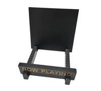 Standard 28x27x26.5cm, Natural Wood Vinyl Frame, Modern Tabletop Media Support Home Apartment Decorative Furniture Arrangement Effortless Collection Vitrine High Capacity Sturdy