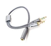 Standard 3.5mm Female To Male Extension Wire Splitter Adapter Cord Car Computer Mobile Phones Wire Extender Line Headphone Splitter Cable