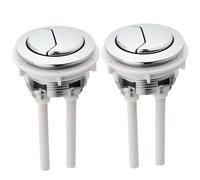 Standard 38 mm Toilet Buttons,2 PCS Toilet Flush Button Replacement Round Head Toilet Flush Button Toilet Dual Flush Push Button for Bathroom Toilet Water Tank Repair