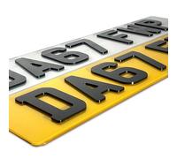 Standard 3D / 4D / 4D GEL/DIAMOND Acrylic Plate - Styles UK Rear/Front/Pair for Automotive, Home Use/Outdoor Use