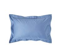 HOMESCAPES Premium 1000 TC Egyptian Cotton Sateen Weave Oxford Pillowcase, Standard Size - Air Force Blue