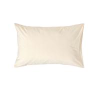 (Standard - 48 x 74 cm, Cream) Egyptian Cotton Pillow Case 200 TC Equivalent 400 Thread Count