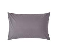 (Standard - 48 x 74 cm, Dark Grey) Egyptian Cotton Pillow Case 200 TC Equivalent 400 Thread Count