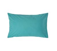 (Standard - 48 x 74 cm, Teal) Egyptian Cotton Pillow Case 200 TC Equivalent 400 Thread Count