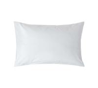 (Standard - 48 x 74 cm, White) Egyptian Cotton Pillow Case 200 TC Equivalent 400 Thread Count
