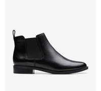 Clarks Women's Taylor Shine Black/Black Ankle Boots, Chelsea Boots in Black | Size: 5/Standard Fit