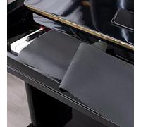 Standard 88 Keys Piano Keyboard Dust Cover For All 88 Key Piano Or Soft Keyboard Keyboard Cover Accessories 126×18cm,Easy-Care Tech Fabric, Simply Wipe to Clean(Black)