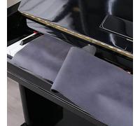 Standard 88 Keys Piano Keyboard Dust Cover For All 88 Key Piano Or Soft Keyboard Keyboard Cover Accessories 126×18cm,Easy-Care Tech Fabric, Simply Wipe to Clean(Gray)