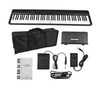 Standard 88 Keys Soft Silicon Flexible Portable Roll Up Piano Folding Piano Digital Electric Keyboard For Beginners(Converter 1)