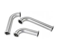 Standard 90 Degree Elbow Clamp, SS304 Stainless Steel Quick Assembly Unilateral Ferrule, Smooth Polished Surface, Corrosion Resistant Pipe Fitting, 1PC(38 Chuck 50.5 L204mm)