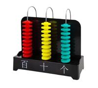 Standard Abacus, Educational Learning Toy Math Tool Brightly Colored Beads Hand-Brain Coordination Early Education Counter