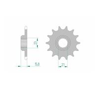 AFAM 21504-15 Chain Pinion