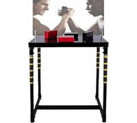 Standard Arm Wrestling Battle Table,Professional Competition Equipment for Wrist Strength Training for Intensive Games/Fitness Gaming in the Gym/Family Entertainment Gatherings(Black)