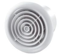 STANDARD AXIAL BATHROOM WALL FAN, 100MM DIAMETER, WITH ROUND