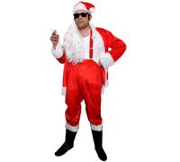 Standard Bad Santa Costume I Love Fancy Dress Red Large