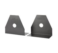 Standard Bookends Metal Black 16.5 x 7.6 x 15.2 cm Pack of 2