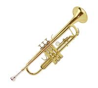 Standard Brass B-flat three-color trumpet instrument for beginners
