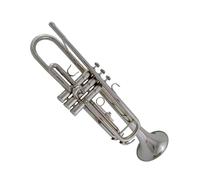 Standard Brass B Flat Trumpet Gold Beginner Professional Performance Nickel Plated(Color:3)