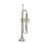 Standard Brass B flat trumpet instrument for beginners professional and professional performance model silver plated