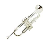 Standard Brass B-flat trumpet instrument silver-plated trumpet instrument for beginners and professional band performance